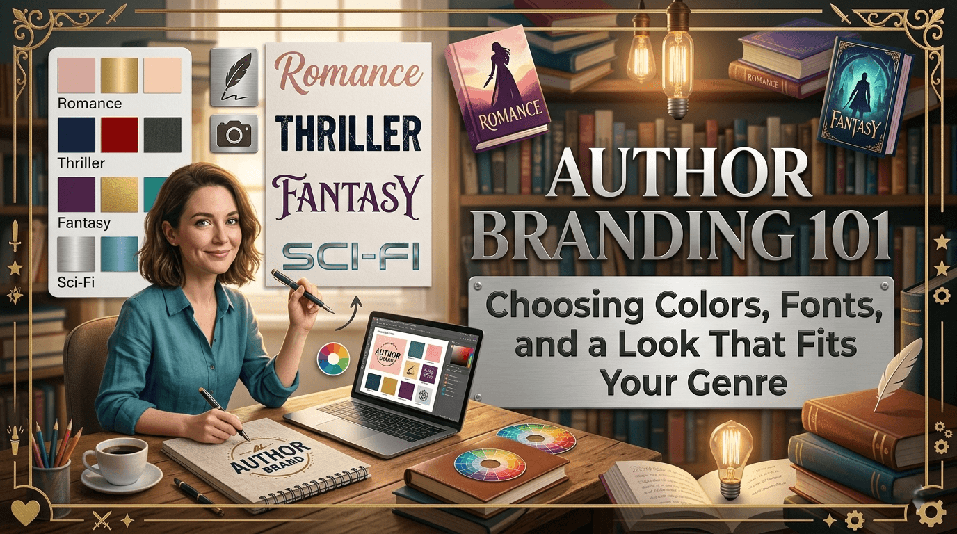 Author Branding 101: Choosing Colors, Fonts, and a Look That Fits Your Genre