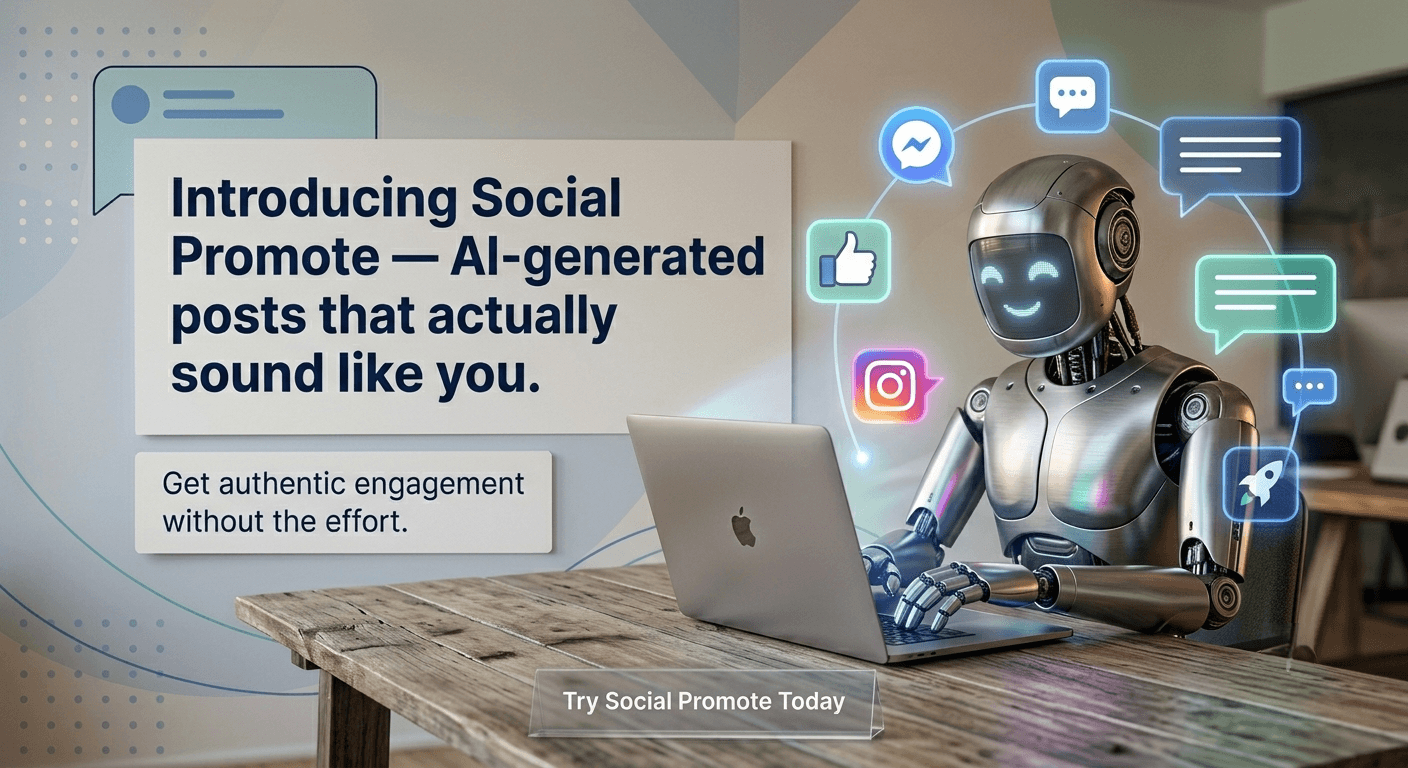 Introducing Social Promote — AI-generated posts that actually sound like you