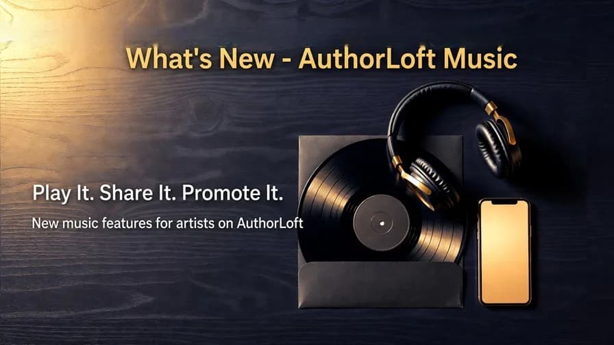 What's New at AuthorLoft — Music Pages That Play, Share and Promote